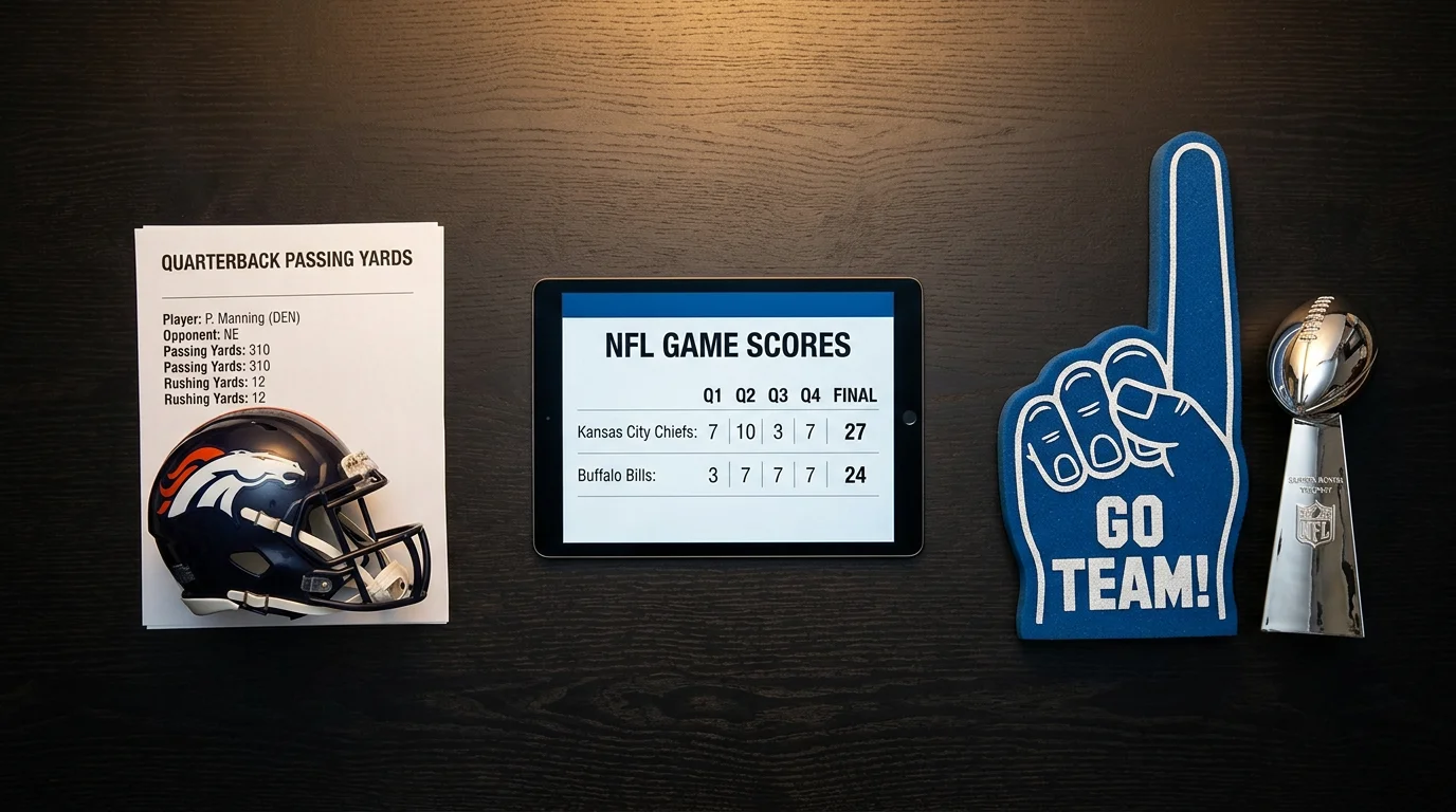 Tipos de prop bets en la NFL: player props, game props y exotic props en un estadio de fútbol americano