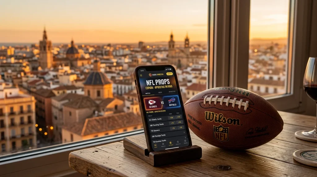 Guía de casas de apuestas con props NFL disponibles en España reguladas por la DGOJ