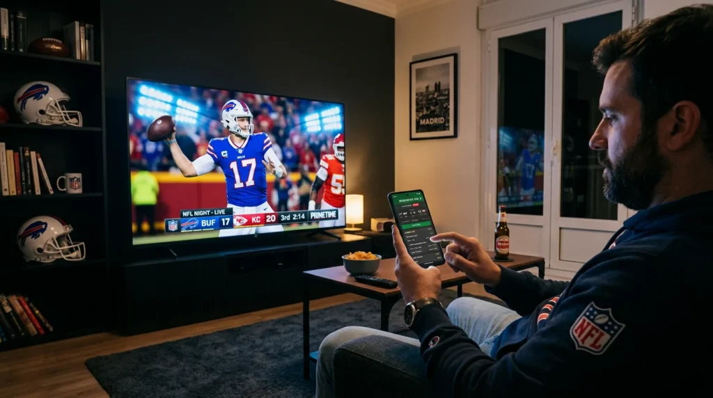 Live betting de props NFL en España con datos de crecimiento y operadores