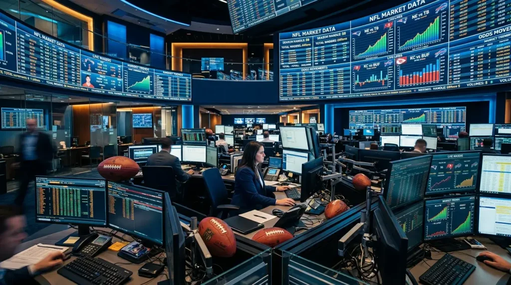Mercado de apuestas NFL en cifras con handle revenue y estados legalizados