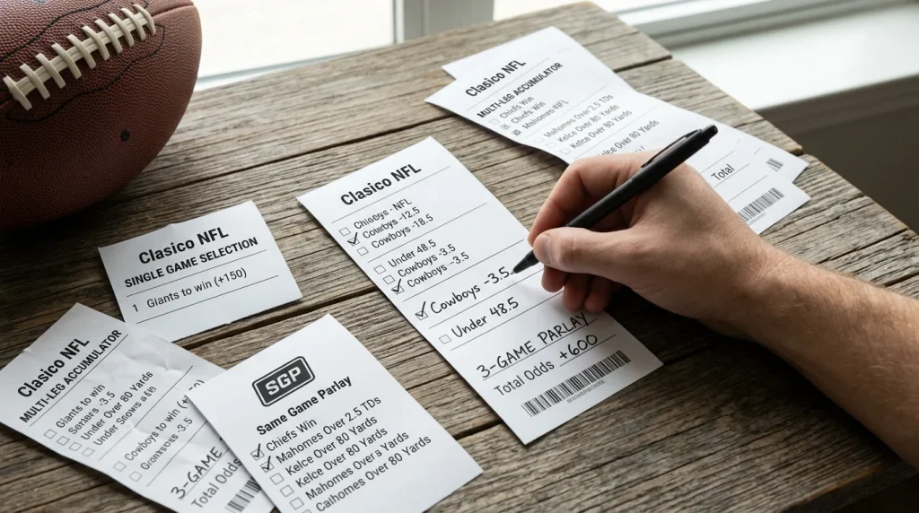 SGP vs parlay clásico: dos productos con reglas distintas
